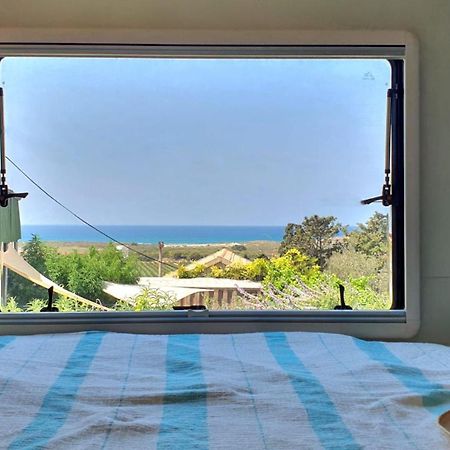 Cozy Seaview Glamping Caravan HaBonim Esterno foto